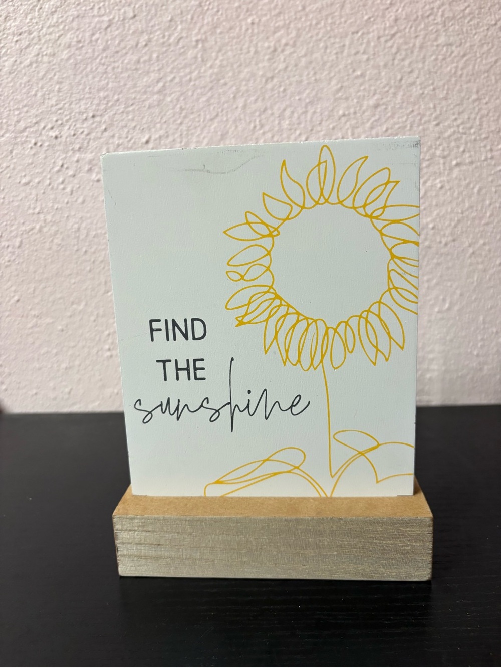 Find the Sunshine Wood Decor Sign Farmhouse Shelf Accent